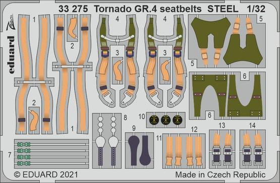 Tornado GR.4 seatbelts STEEL 1/32 