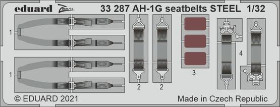 AH-1G seatbelts STEEL 1/32 