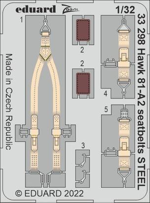 Hawk 81-A2 seatbelts STEEL 1/32 