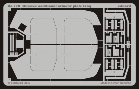 M-1025 additional armour plate Iraq 1/35 