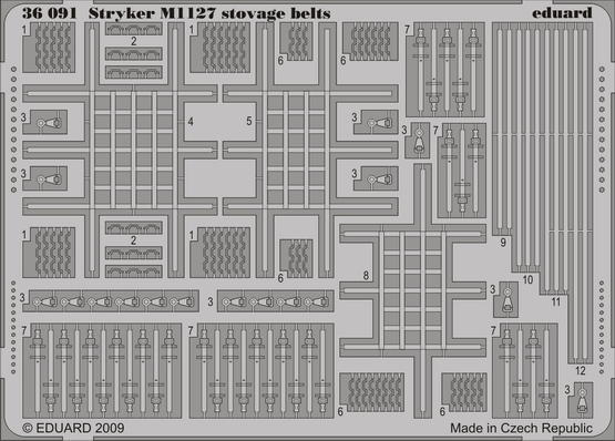Stryker M1127 stowage belts 1/35 