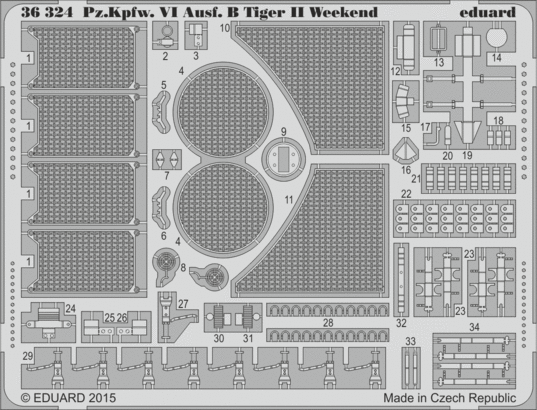 Pz.Kpfw. VI Ausf. B Tiger II Weekend upgrade set 1/35 