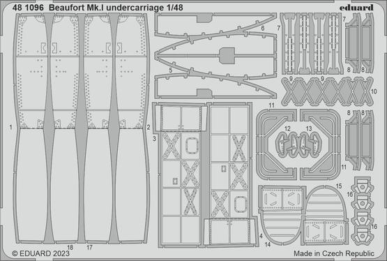 Beaufort Mk.I undercarriage 1/48 