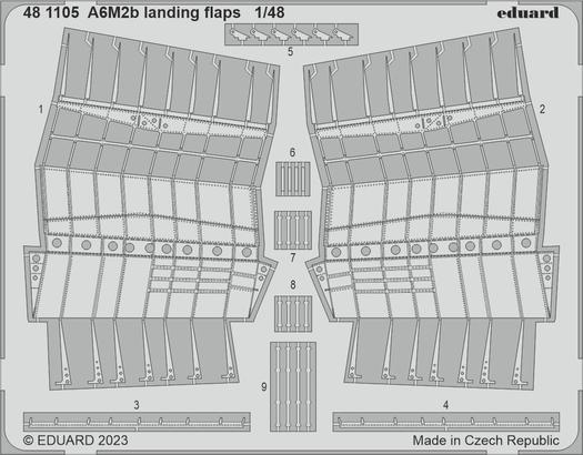 A6M2b landing flaps 1/48 