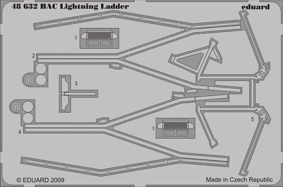 BAC Lightning ladder 1/48 