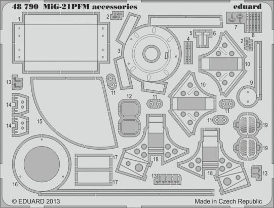 MiG-21PFM accessories 1/48 