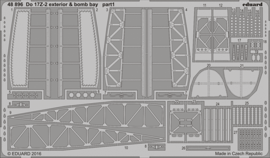 Do 17Z-2 exterior &amp; bomb bay 1/48  - 1