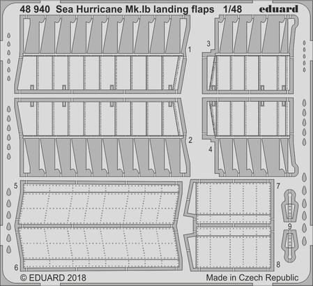 Sea Hurricane Mk.Ib vztlakové klapky 1/48 