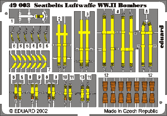 Seatbelts Luftwaffe WWII Bombers 1/48 
