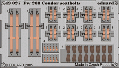 Fw 200 Condor seatbelts 1/48 