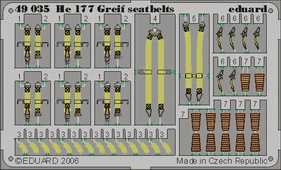 He 177 Greif seatbelts 1/48 