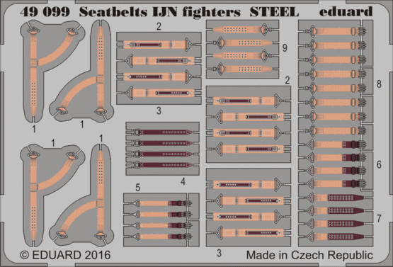 Seatbelts IJN fighters STEEL 1/48 