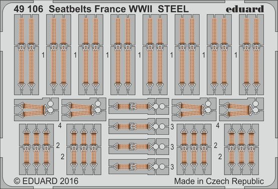 Seatbelts France WWII STEEL 1/48 