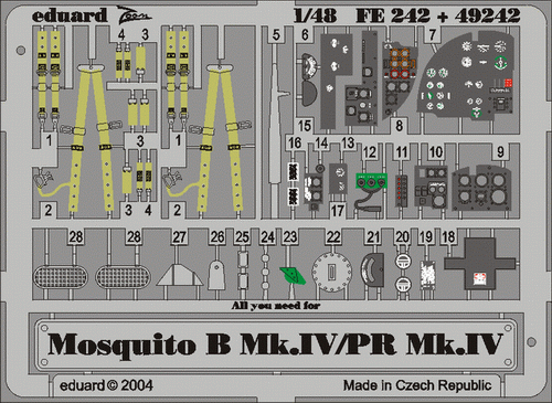 Mosquito B.Mk.IV/PR Mk.IV 1/48  - 1