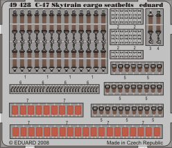 C-47 Skytrain cargo seatbelts 1/48 
