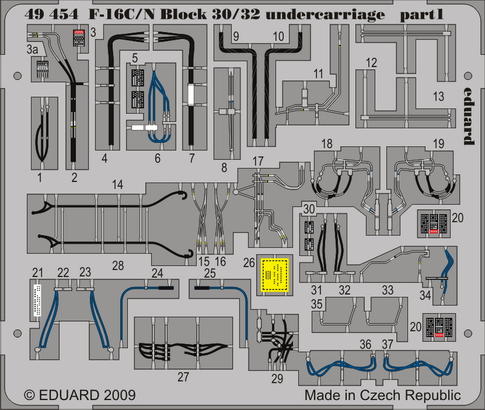 F-16C/N Block 30/32 undercarriage 1/48  - 1