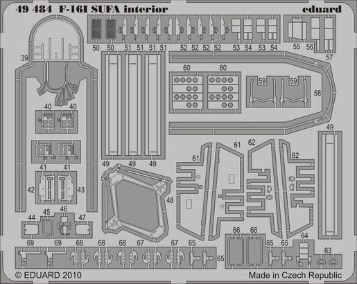 F-16I SUFA interior S.A. 1/48 