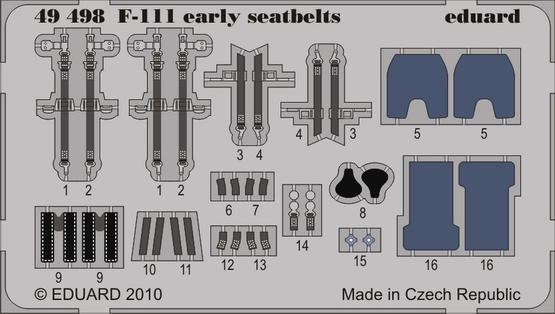 F-111 early seatbelts 1/48 