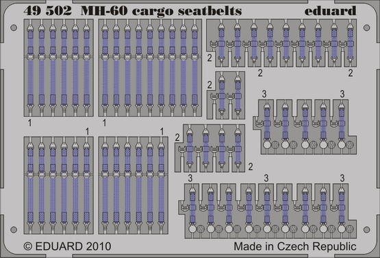 MH-60 cargo seatbelts 1/48 