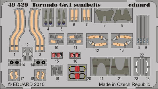 Tornado Gr.1 seatbelts 1/48 