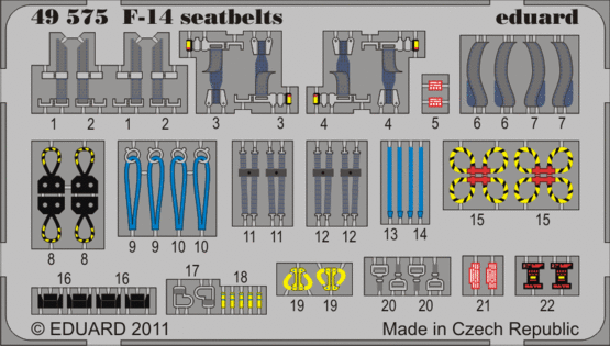 F-14A/B seatbelts 1/48 