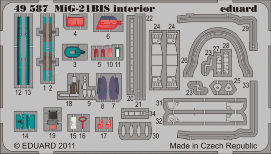 MiG-21BIS interior S.A. 1/48 