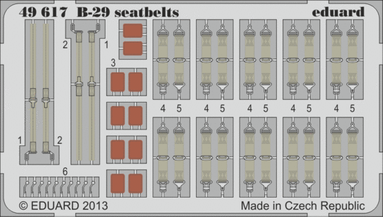 B-29 seatbelts 1/48 