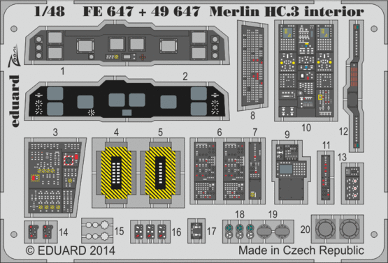 Merlin HC.3 interior S.A. 1/48  - 1