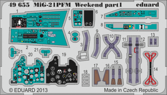 MiG-21PFM Weekend 1/48  - 1