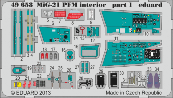 MiG-21PFM interior 1/48  - 1