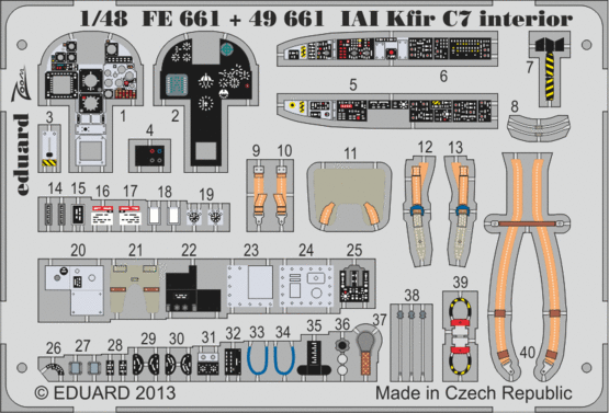IAI Kfir C7 interior S.A. 1/48  - 1