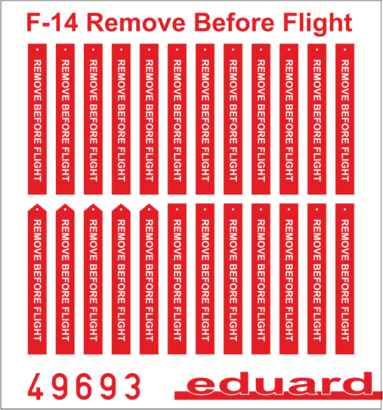 F-14 Remove Before Flight SUPERFABRIC 1/48  - 1