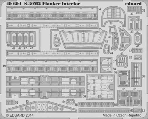 S-30M-2 Flanker interior S.A. 1/48 