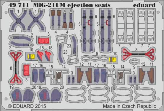 MiG-21UM ejection seats 1/48 