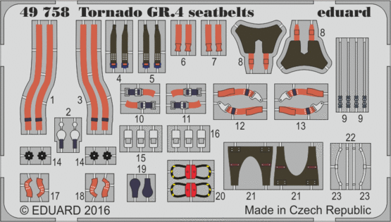 Eduard Edua49529 Tornado Gr.1 Seatbelts 1/48 