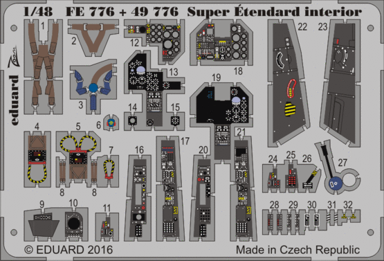 Super Étendard interior 1/48  - 1
