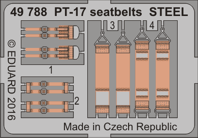 PT-17 seatbelts STEEL 1/48 