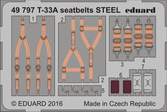 T-33A seatbelts STEEL 1/48 