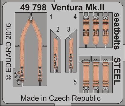 Ventura Mk.II seatbelts STEEL 1/48 
