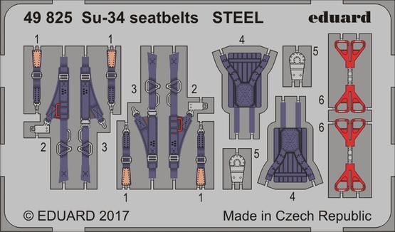 Su-34 seatbelts STEEL 1/48 