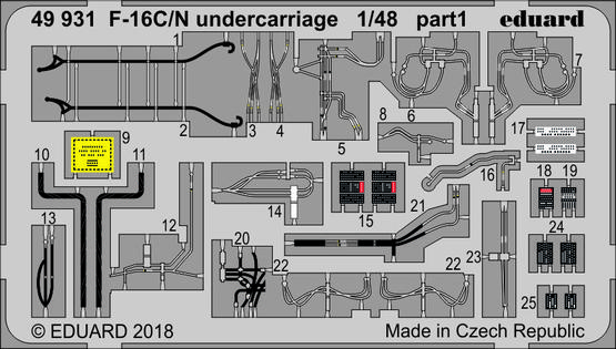 F-16C/N undercarriage 1/48  - 1