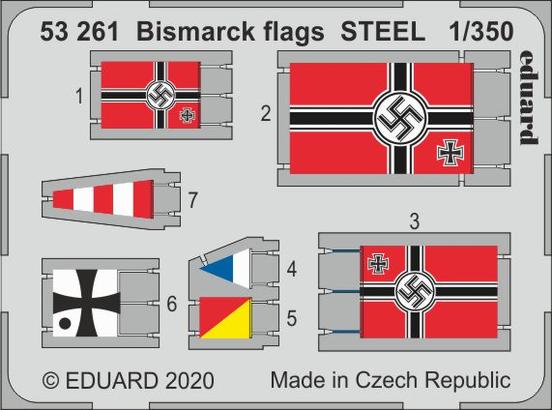 Bismarck flags STEEL 1/350 