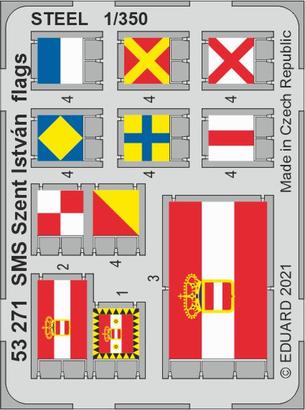 SMS Szent István flags STEEL 1/350 