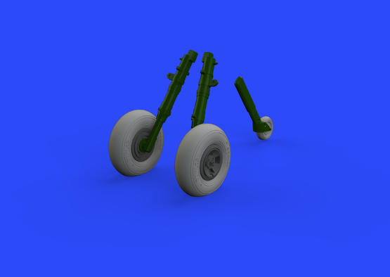 Spitfire Mk.IX wheels 4 spoke w/smooth tire 1/32  - 1