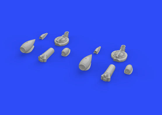 P-38F turbochargers &amp; air intakes  1/48 1/48  - 1