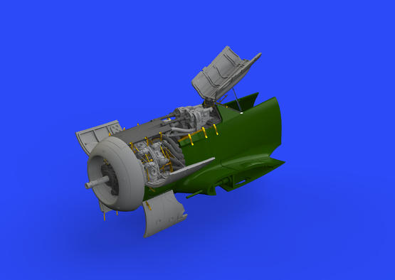 Fw 190A-8 engine &amp; fuselage guns 1/48  - 1