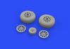 P-51D wheels grooved 1/48 - 1/3