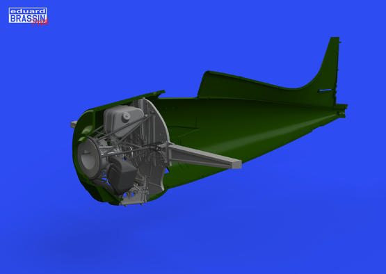 F4F-3 wheel bay PRINT 1/48  - 1