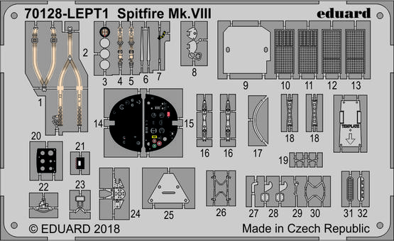 Spitfire Mk.VIII PE-set 1/72 