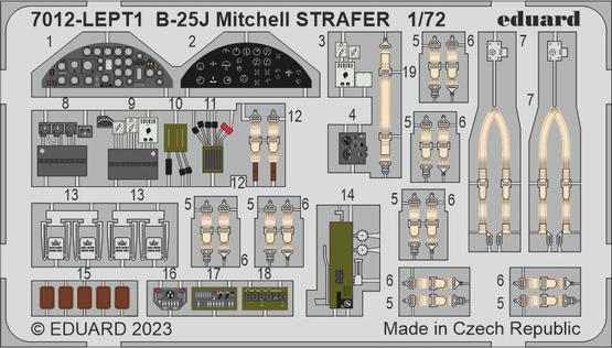 B-25J Mitchell STRAFER PE-set 1/72  - 1